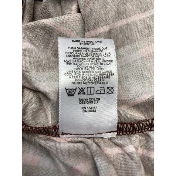 Tanya Taylor Sz L Top Turtleneck Neck Gray Caramel Corpcore Designer Boho Retro - Picture 5 of 6